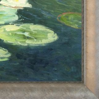 Water Lilies, Evening Monet Framed Original Painting by Tori Home