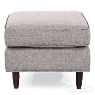 Eleanor Mid Century Modern Ottoman by Kardiel