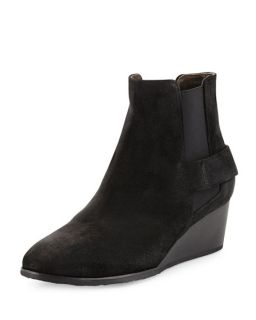 Coclico Oddly Suede Wedge Bootie, Hammer Black