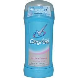 Degree 2.6 ounce Sheer Powder Invisible Solid Body Responsive