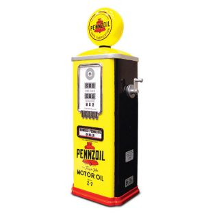 Stamped Steel 2.5 foot Pennzoil Gas Pump   Shopping   Big
