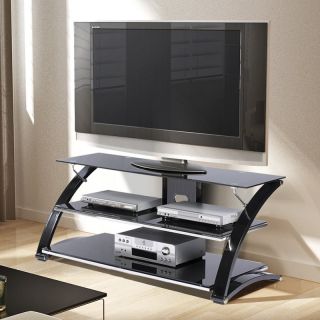 Z Line Vitoria TV Stand with Optional Mounting Kit   Black   TV Stands