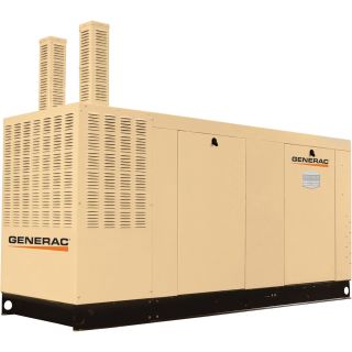 Generac Commercial Series Liquid-Cooled Standby Generator — 130 kW, 277/480 Volts, NG, Model# QT13068KNAC  Commercial Generators