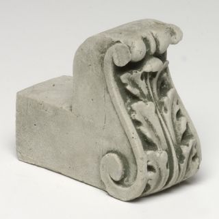 Campania International Acanthus Cast Stone Riser For Urns and Statues   Garden Decor