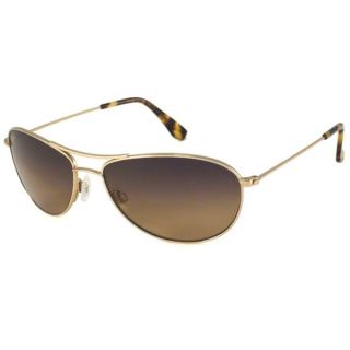 Maui Jim Mens Baby Beach Goldtone Polarized Aviator Sunglasses