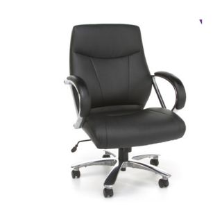 OFM Mid Back Synthetic Leather Executive Office Chair with Arms