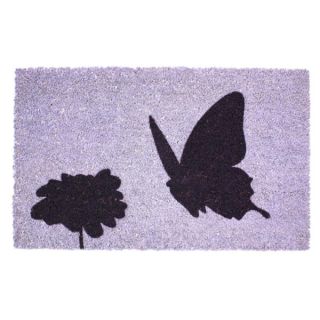 Flower and Butterfly Coir Doormat   Shopping   Big Discounts