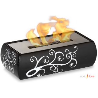 Moda Flame Vitoria Table Top Fireplace   Black