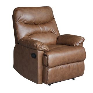 Tucker Tan Bonded Leather Recliner   Shopping   Big