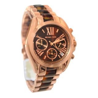 Michael Kors Womens MK5944 Bradshaw Rose Goldtone Chronograph Watch