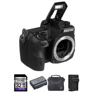 Pentax K 3 Digital SLR Camera   Black (Body) + 2 Batteries, 32GB