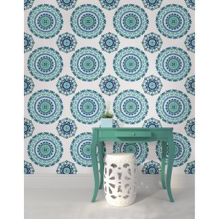 Brewster Jasmine Medallion Peel and Stick Wallpaper   Wallpaper