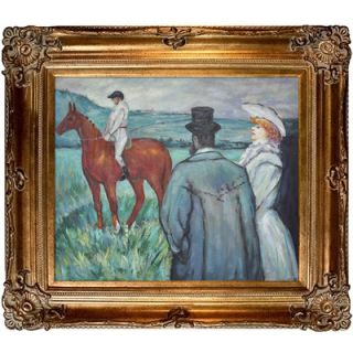 At the Races Toulouse Lautrec Framed Original Painting by Tori Home