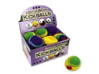 Light up Woven Kickballs Countertop Display   Set of 288 (Toys Sport Toys)   Wholesale