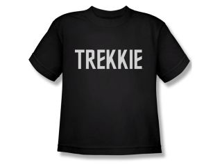 Star Trek Boys' Trekkie Youth T shirt Youth Small Black