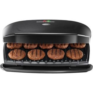 George Foreman Classic Plate Grill 2 in 1 Grill and Panini, Black