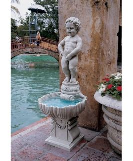 Design Toscano Complete Manneken Pis Fountain with Base   Fountains