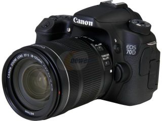 Canon EOS 70D (8469B016) Digital SLR Cameras Black 20.2 MP Digital SLR Camera with 18 135mm STM f/3.5 5.6 Lens