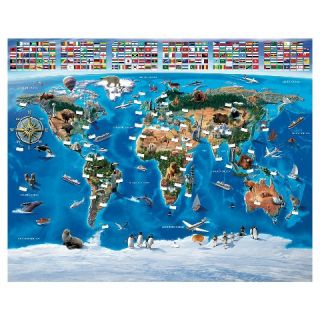 Walltastic Map Of The World Mural