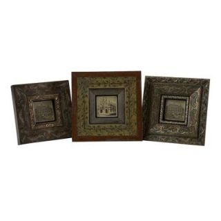 Filament Design Lenor 1 Opening 3 in. x 3 in. Bronze Picture Frame (Set of 3) DISCONTINUED CLI FLW21081 3