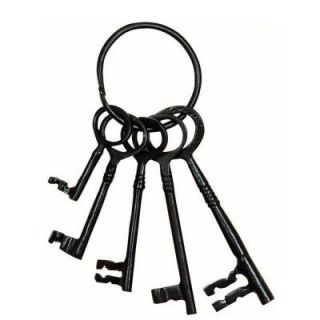Home Decorators Collection Kate 6.25 in. H Decorative Sculpture Keys in Black 0811200200