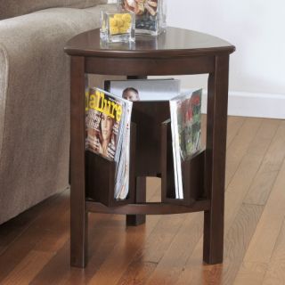 Signature Design By Ashley Larimer Brown Triangle End Table   End Tables
