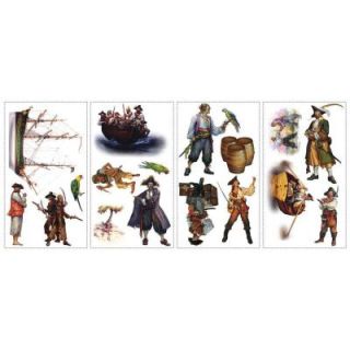 RoomMates 5 in. x 11.5 in. Pirates Peel and Stick Wall Decals RMK1041SCS
