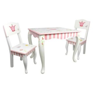 Fantasy Fields 3 Piece Princess Frog Table and Chair Set   Multi