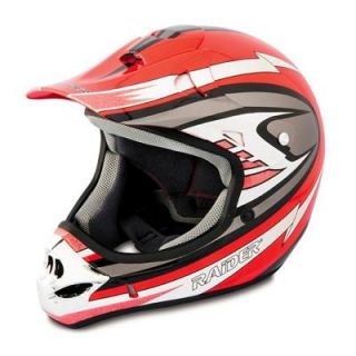 Raider Large Adult Red MX 3 Helmet 24 245