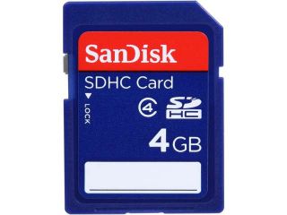 SanDisk 4 GB Secure Digital High Capacity (SDHC)   1 Card