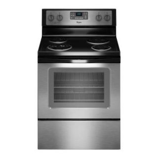 Whirlpool 30 in. 4.8 cu. ft. Electric Range with Self Cleaning Oven in Stainless Steel WFC310S0ES