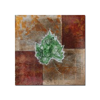 Trademark Fine Art Rusty Leaf II by Nicole Dietz Painting Print on