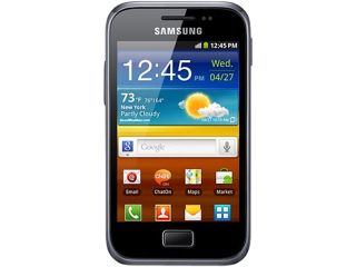 Refurbished: Samsung Galaxy Ace Plus S7500 3 GB storage, 512 MB RAM Black Unlocked GSM Android Cell Phone 3.65"