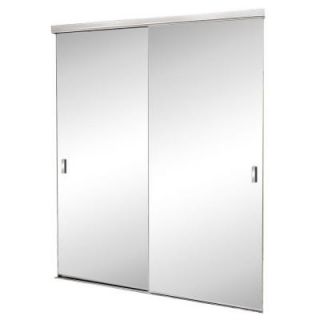60 in. x 80 in. Trim Line Beveled Mirror Bright Clear Finish Aluminum Interior Sliding Door Trim Line