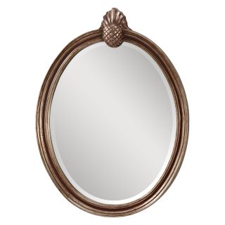 Louise Mahogany & Antique Silver Mirror   24W x 33H in.