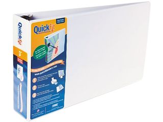 Stride 94050 Quick Fit Ledger D Ring Binder, 3" Capacity, 11 x 17, White