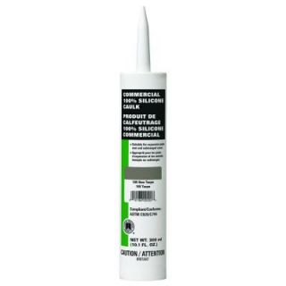 Custom Building Products Commercial #185 New Taupe 10.1 oz. Silicone Caulk CCSC185