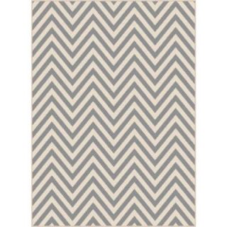 Tayse Rugs Garden City Gray 7 ft. 10 in. x 10 ft. 3 in. Transitional Area Rug GCT1021  Gray  8x10