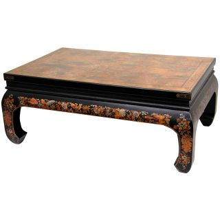 Gold Leaf Peaceful Village Coffee Table (China)  