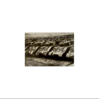 Sherman Tanks Print (Canvas Giclee 12x18)