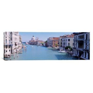 iCanvas Panoramic Buildings along a Canal, Santa Maria Della Salute, Venice, Italy Photographic Print on Canvas