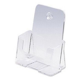 Deflect o 74901 DocuHolder for Countertop or Wall Mount Use   Clear   Commercial Magazine Racks