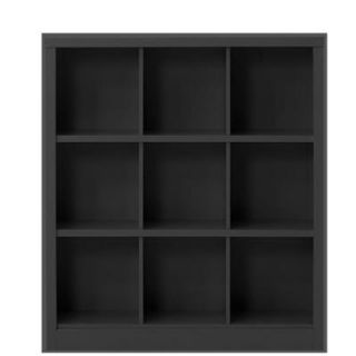 Home Decorators Collection Lachlan 40.5 in. x 46 in Black 9 Cube Storage Organizer 9199310210