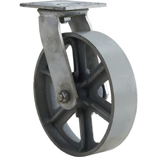 8in. Swivel 1000-Lb. Capacity Steel Caster