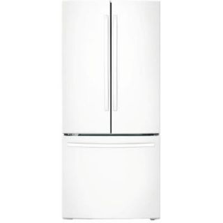Samsung 33 in. W 17.5 cu. ft. French Door Refrigerator in White, Counter Depth RF18HFENBWW