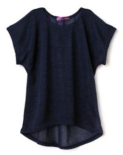 AQUA Girls' Short Sleeve Slub Dolman Sweater   Sizes S XL
