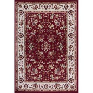 Well Woven Miami Bijar Classic Red 8 ft. 2 in. x 9 ft. 10 in. Traditional Area Rug 84707