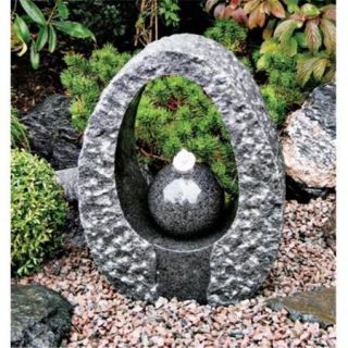 NVA 6662050 20 inch H Fountain Stone Magnolia   Grey Black