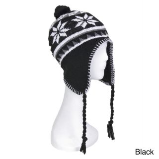 Snowflake Knit Pom pom Ski Hat  ™ Shopping   Great Deals