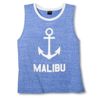 Stranded Womens Anchor Graphic Tank Blue
